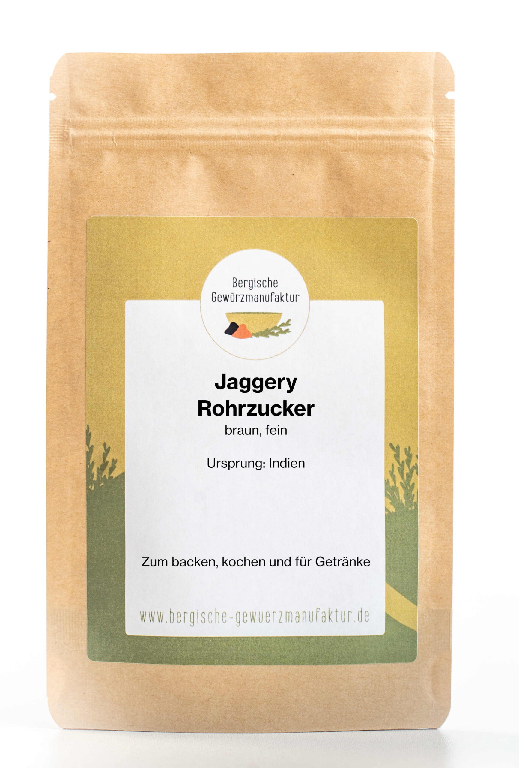 Jaggery - Brauner Rohrzucker, fein